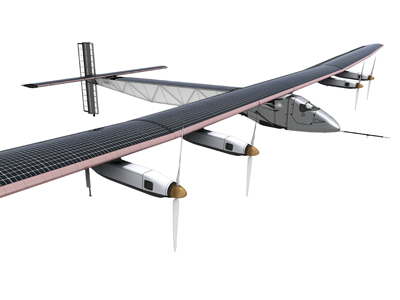 Foto Materiales VAC en el nuevo avión Solar Impulse. La representada de Anatronic participa en el proyecto para dar la vuelta al mundo usando solamente energía solar.